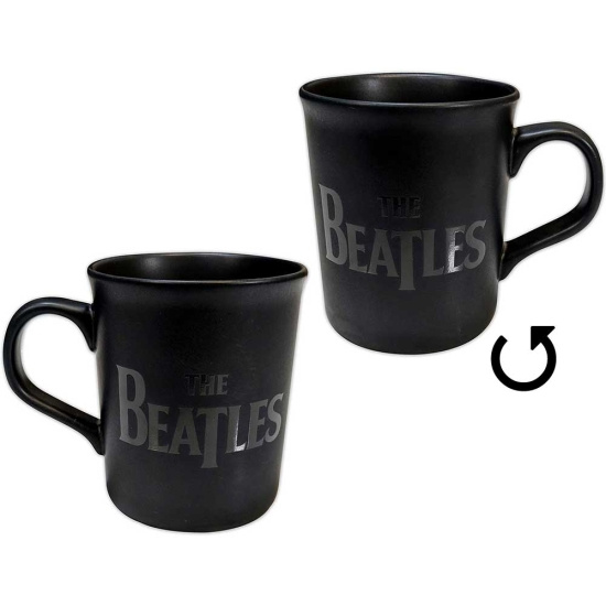 The Beatles - Drop T Logo Matte Bl Unboxed M
