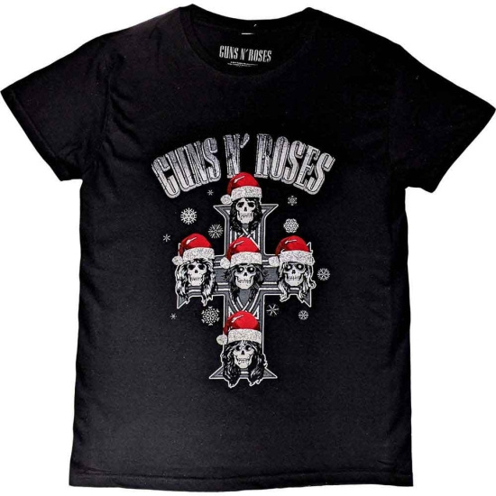 Guns N Roses - Appetite Christmas Uni Bl T-Shirt  (M)