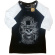 Guns N Roses - Faded Skull Lady Bl/Wht Raglan:1Xs Guns N Roses - Faded Skull Lady Bl/Wht Raglan:1Xs