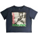 The Clash - London Calling Lady Navy Crop Top: The Clash - London Calling Lady Navy Crop Top: