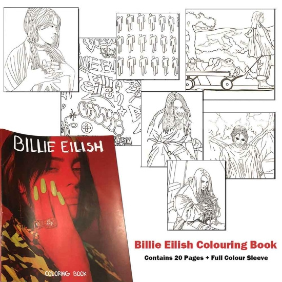 Eilish Billie - Målarbok (Innehåller 20 Teckningar)