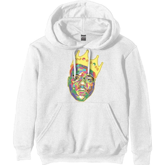 Biggie Smalls - Biggie Crown Uni Wht Hoodie