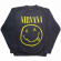 Nirvana - Yellow Happy Face Navy Sweatshirt Nirvana - Yellow Happy Face Navy Sweatshirt