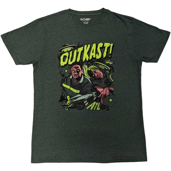 Outkast - Atliens Un Green T-Shirt  (XL)