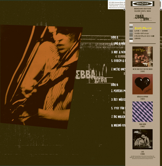 Ebba Grön - Live Ltd Silver Vinyl