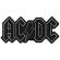 Ac/Dc - Patch Black Logo (4,3 X 10,2 Cm) Ac/Dc - Patch Black Logo (4,3 X 10,2 Cm)
