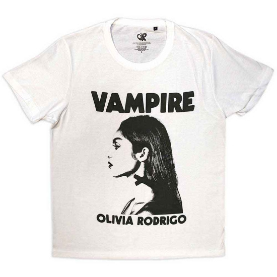 Olivia Rodrigo - Vampire Uni Wht T-Shirt  (2XL)