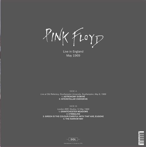 Pink Floyd - Live In England May 1969 (Picture Vinyl)