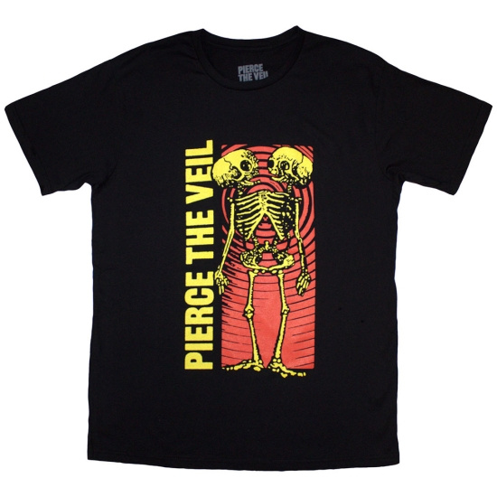 Pierce The Veil - Wavy Skeleton Uni Bl T-Shirt  (2XL)