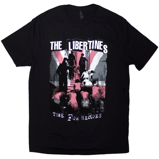 The Libertines - Time For Heroes Flag Uni Bl T-Shirt