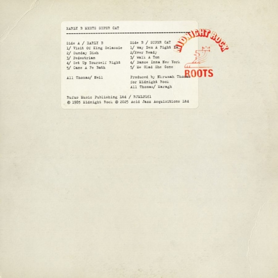 Early B / Super Cat - Early B Meets Super Cat