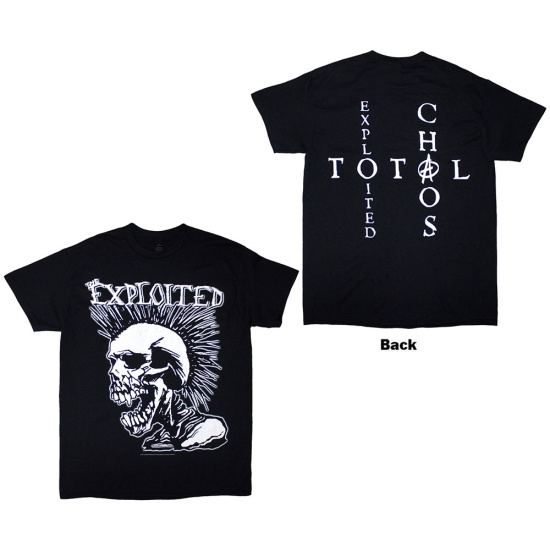 Exploited - Mohican Skull Uni Bl T-Shirt  (XL)
