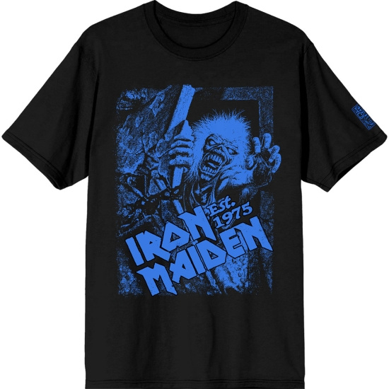 Iron Maiden - Est. 1975 No Prayer Grave Blue Uni Bl T-Shirt