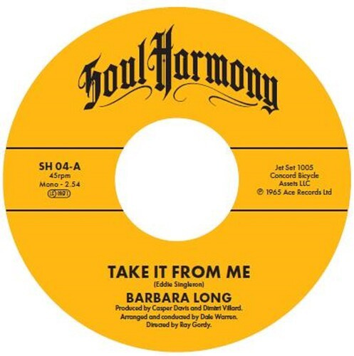 Barbara Long / The Cautions - Take It From Me / Poor Loser