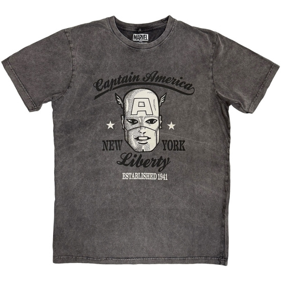 Marvel - Captain America Est. 1941 Stone Wash Uni Char T-Shirt