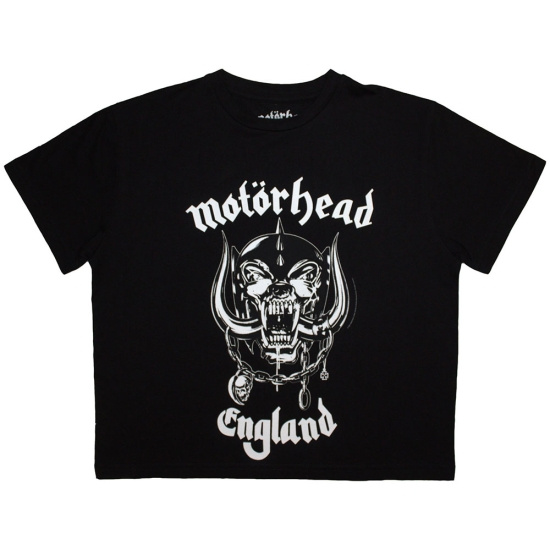 Motorhead - England Lady Bl Crop Top