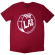 The La's - White Drum Head Logo Uni Red T-Shirt The La's - White Drum Head Logo Uni Red T-Shirt