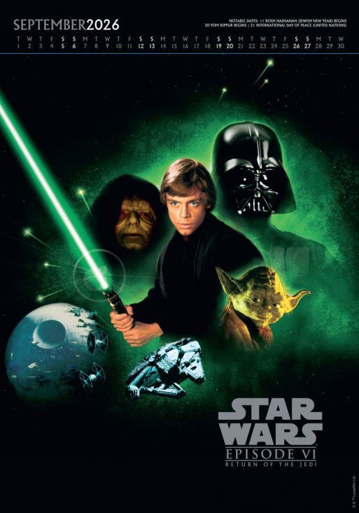 Star Wars Classic - 2026 A3 Deluxe Calendar