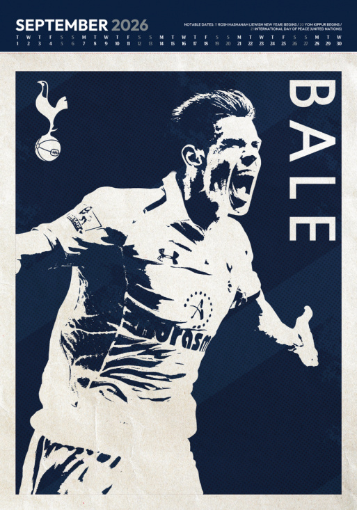 Tottenham Hotspur Fc  - 2026 A3 Deluxe Calendar