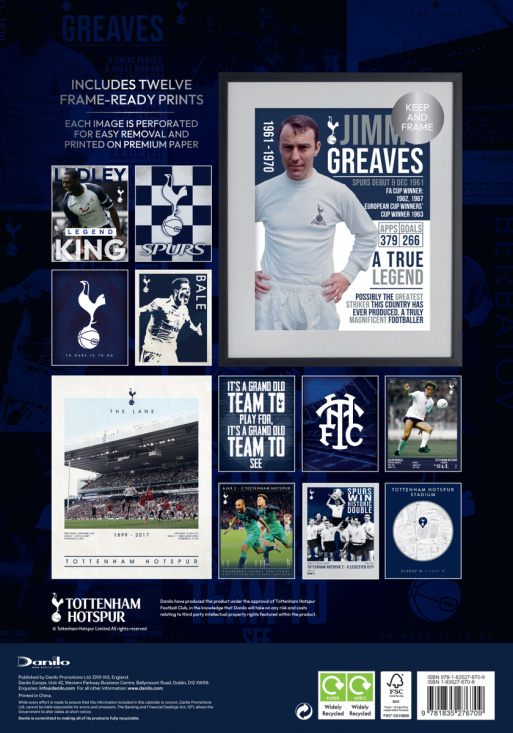 Tottenham Hotspur Fc  - 2026 A3 Deluxe Calendar