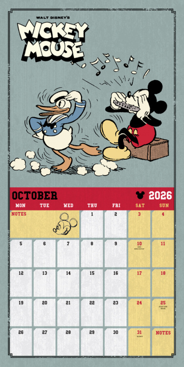 Disney Mickey Classic - 2026 Square Calendar