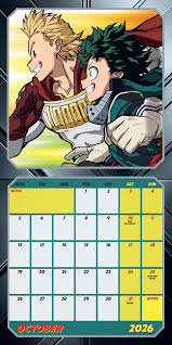 My Hero Academia  - 2026 Square Calendar
