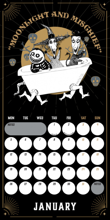 The Nightmare Before Christmas  - 2026 Square Calendar