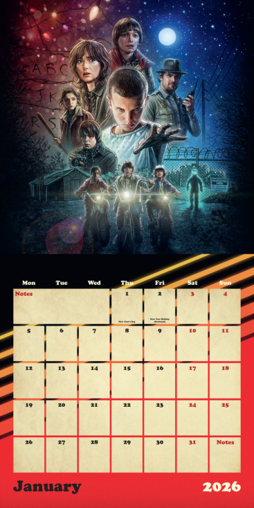 Stranger Things  - 2026 Square Calendar