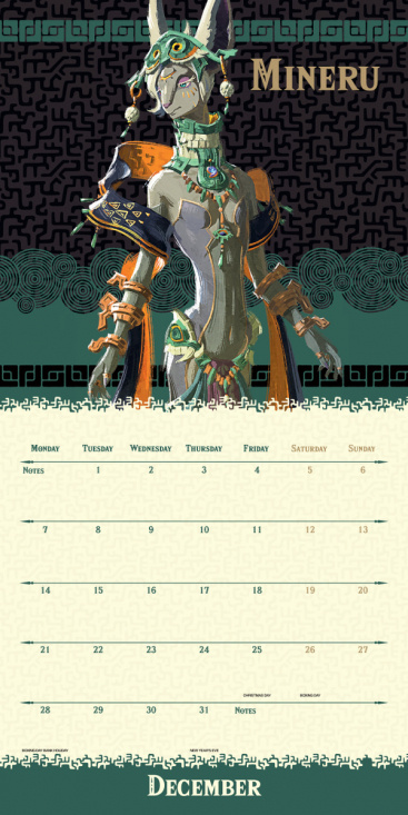The Legend Of Zelda  - 2026 Square Calendar