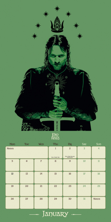 Lord Of The Rings  - 2026 Square Calendar