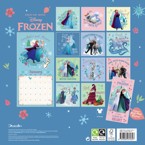 Disney Frozen  - 2026 Square Calendar