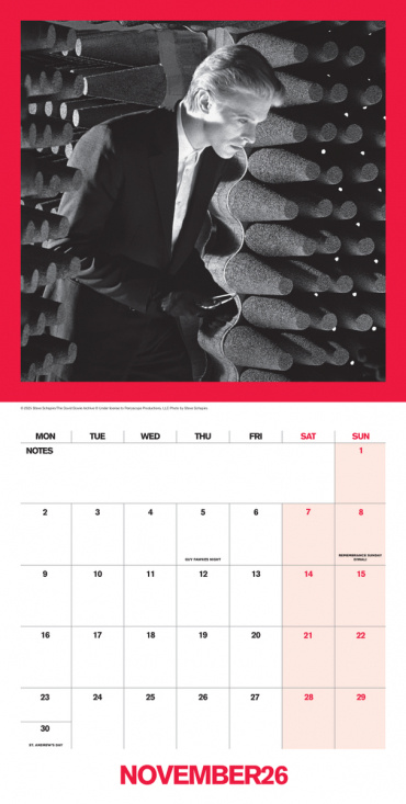 David Bowie  - 2026 Collector's Edition Sleeve Calendar