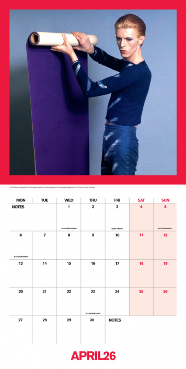 David Bowie  - 2026 Collector's Edition Sleeve Calendar