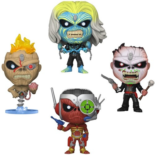 Iron Maiden - Funko Pop! Rocks: Eddie 4Pk Glow In The Dark Box Set 