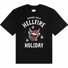 Stranger Things - Wishing You A Hell Fire Uni Bl T-Shirt