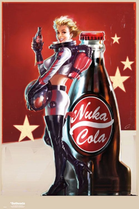 Game Poster - Fallout 4 Nuka Cola Thirst Zapper (91,5 X 61 Cm)