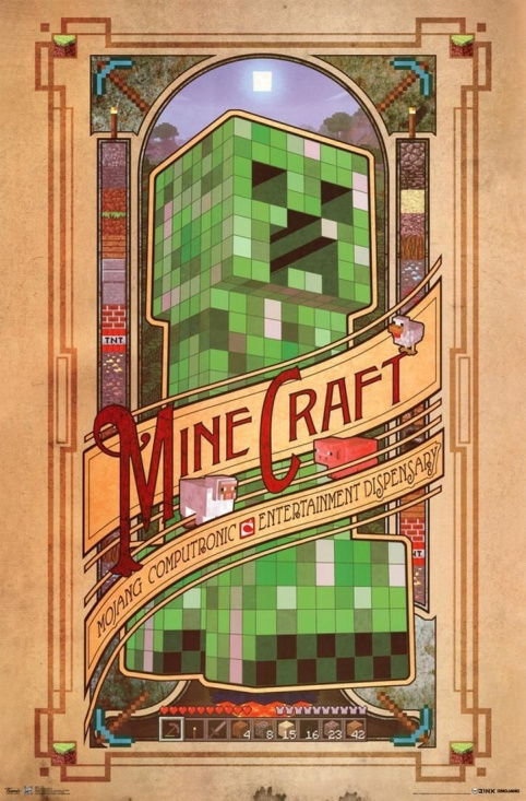 Game Poster - Minecraft - Hidden Clues (91,5 X 61 Cm)