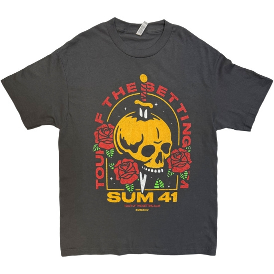 Sum 41 - Tour 24 Pt.2 Skull & Roses Uni Bl T-Shirt