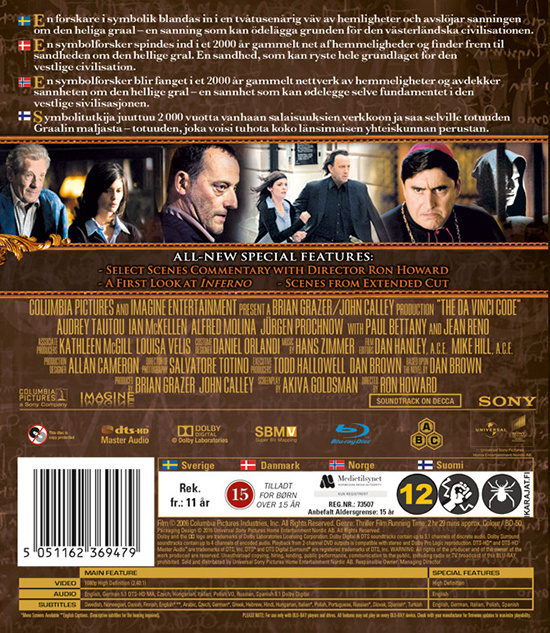 Movie - Da Vinci Code, The 10Th Ae Bd S-T