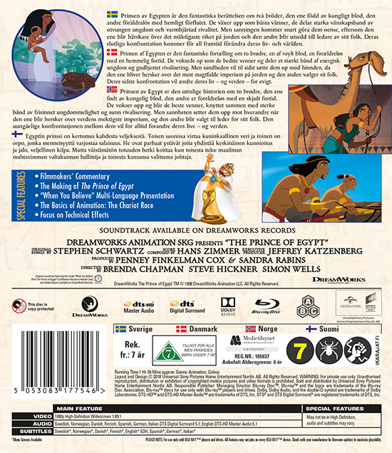 Movie - Prince Of Egypt Bd S-T