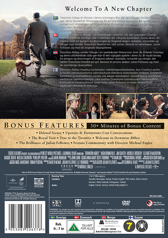 Movie - Downton Abbey (2019) Dvd S-T
