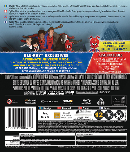 Movie - Spider-Man: Into The Spider-Verse Bd S-T