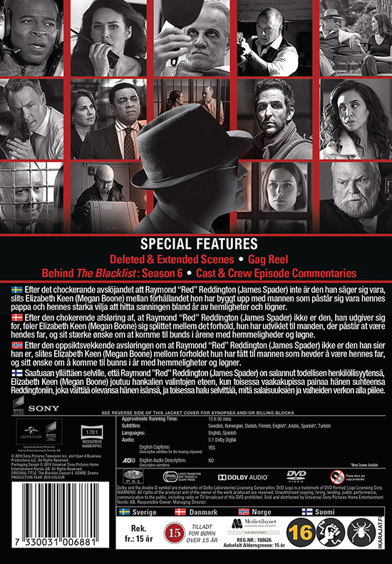 Movie - Blacklist - Season 6 Dvd S-T