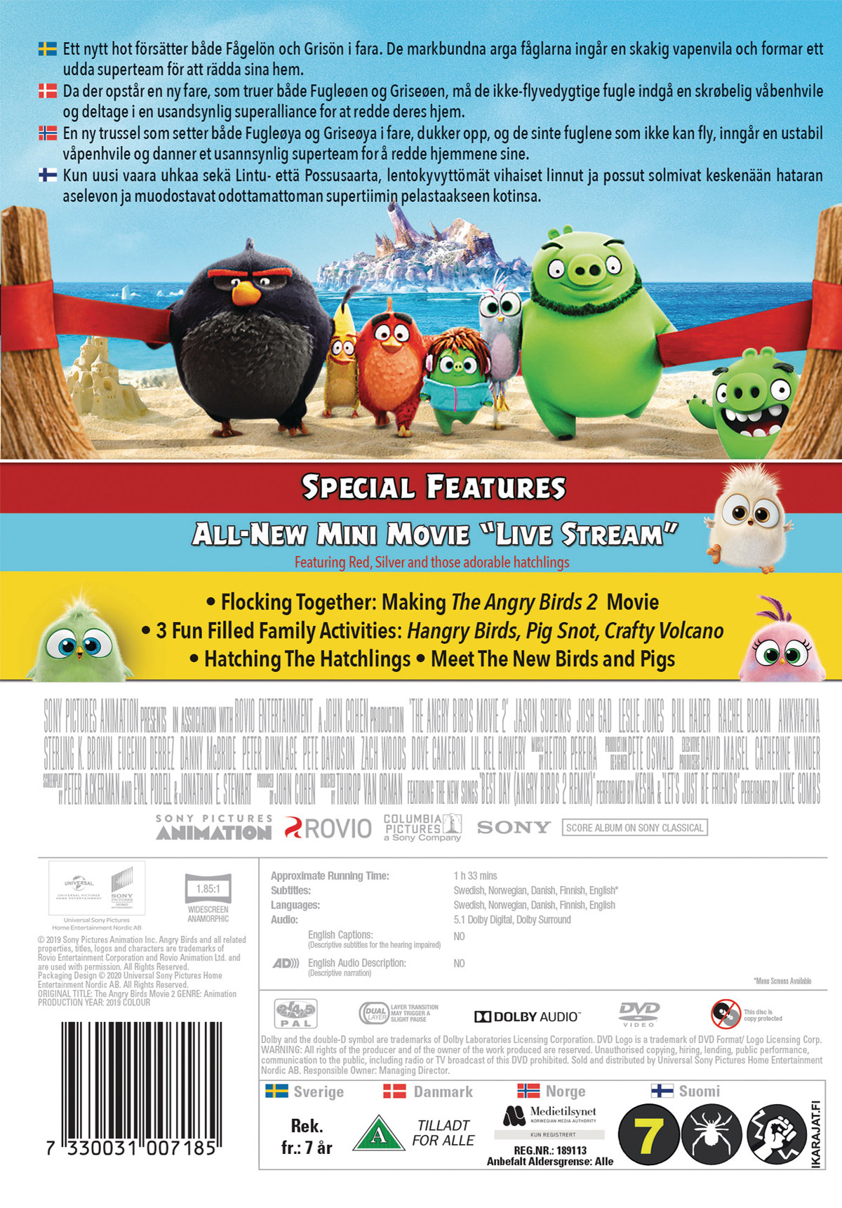 Movie - Angry Birds Movie 2, The Dvd S-T