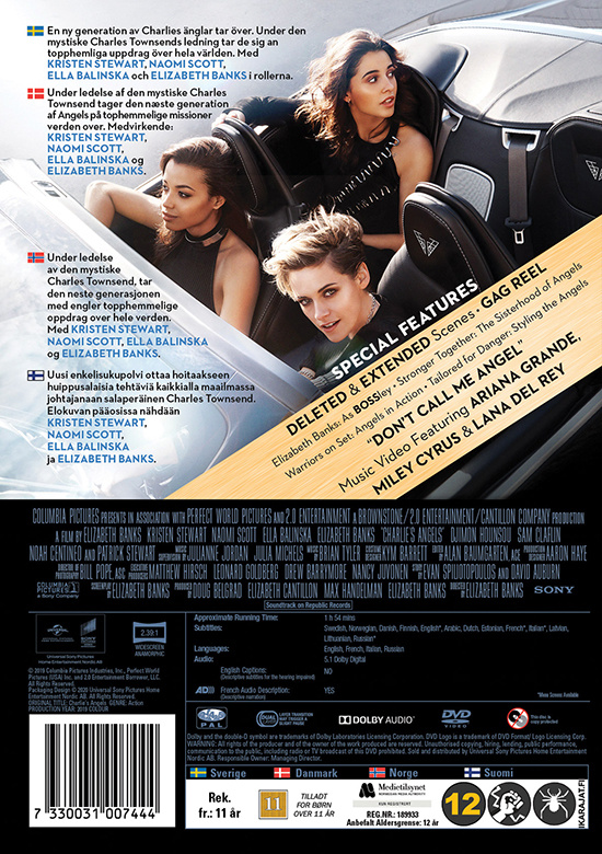 Movie - Charlie's Angels (2019) Dvd S-T