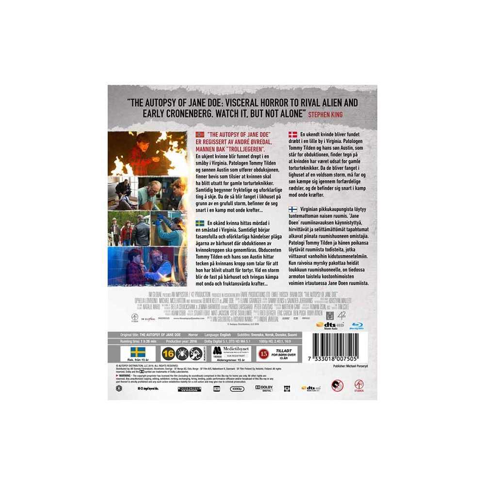 Movie - Autopsy Of Jane Doe