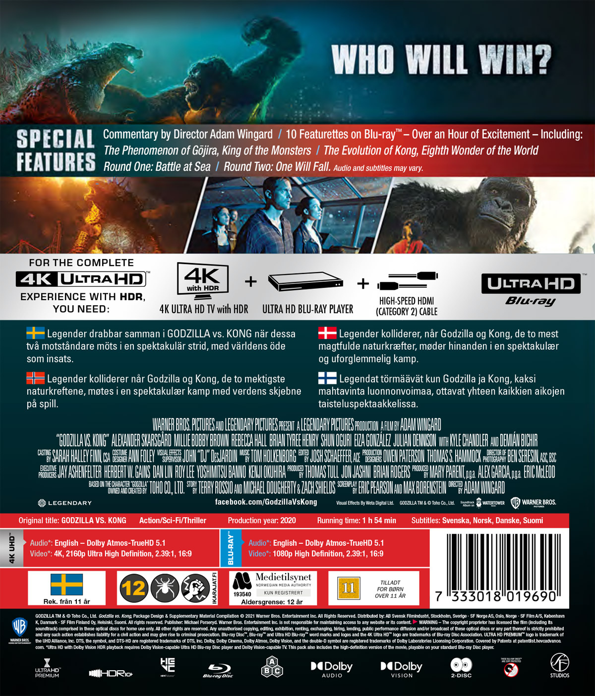 Movie - Godzilla Vs. Kong (4K+Bd)