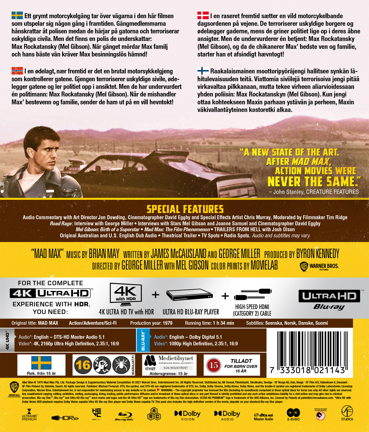 Movie - Mad Max (4K+Bd)