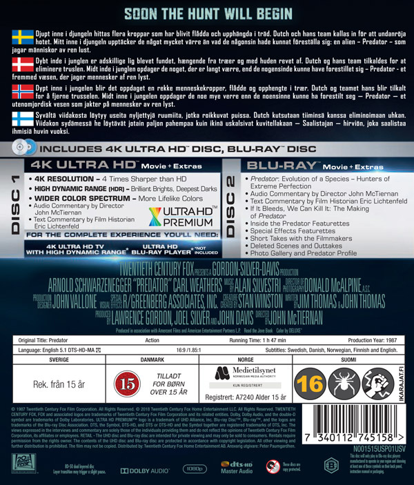 Movie - Predator Uhd