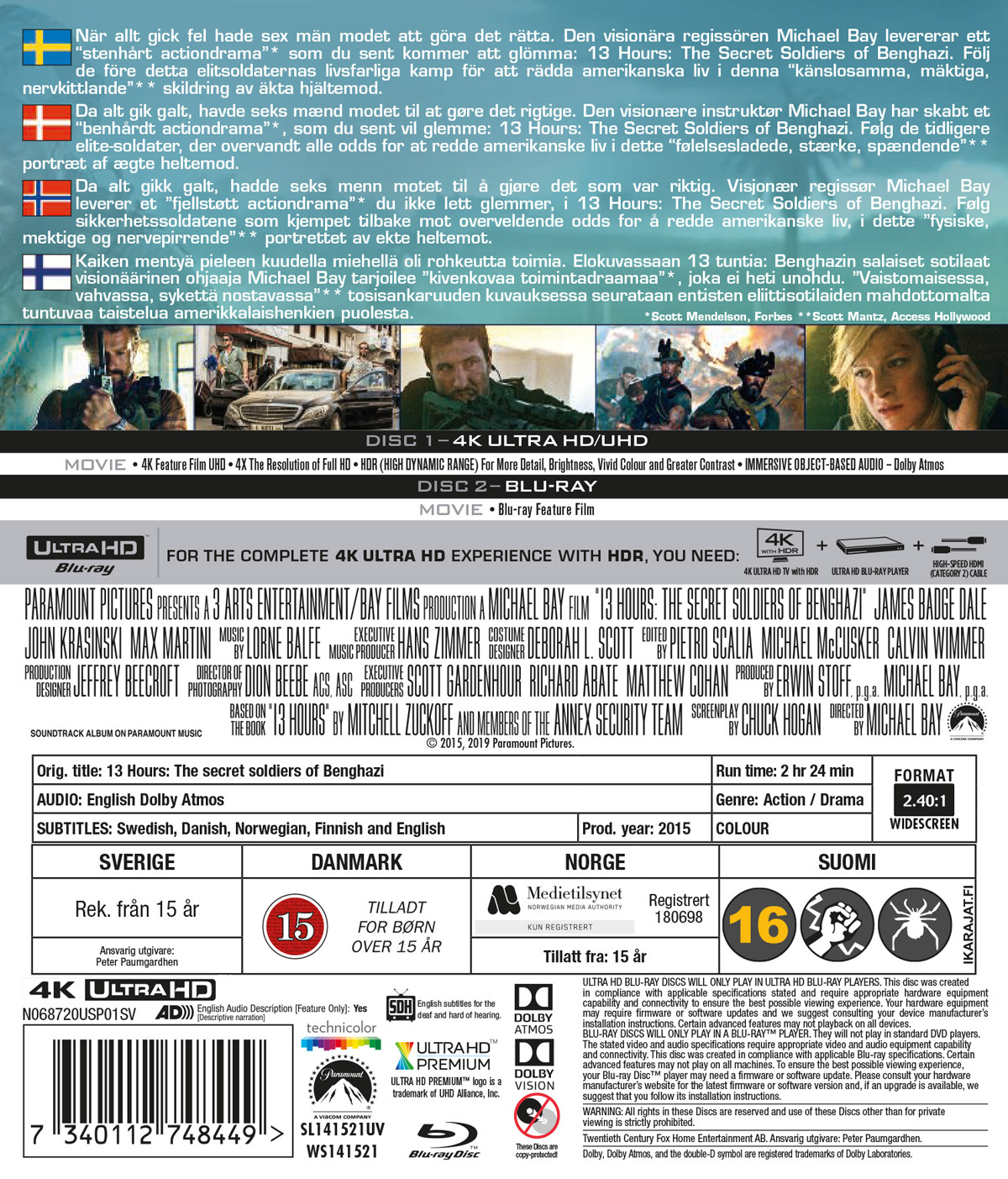 Movie - 13 Hours Uhd